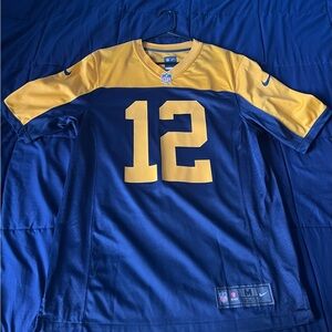 Aaron Rodgers #12 Green Bay Packers Throwback Nike Game Jersey Medium
